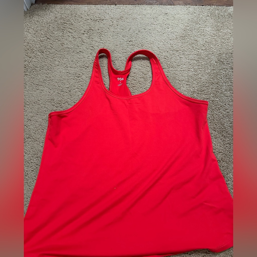 DSG Red Sleeveless Tank Top